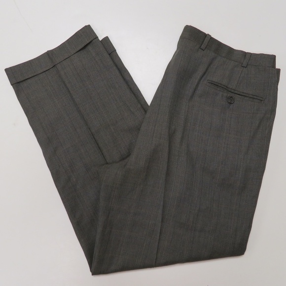 Brooks Brothers Wool Suit 42L Jacket 37 x 29 Pants Gray 2 Piece Mens Business - Picture 7 of 8